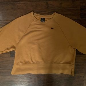 Small Cropped Yellow Nike Crewneck